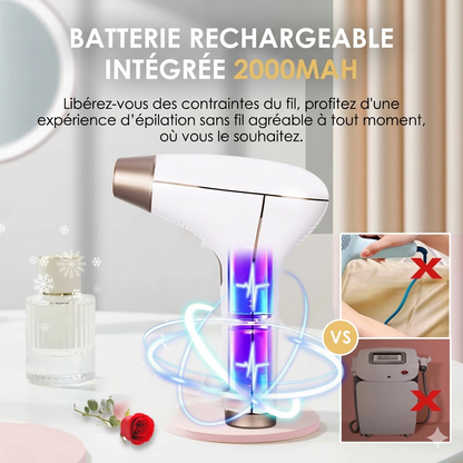Appareil Épilation Laser IPL Sans Fil — Résultats Professionnels à Domicile